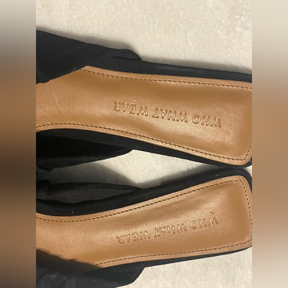 Who What Wear  elegant  women’s Black Pointed Flats size 8 - Picture 11 of 16